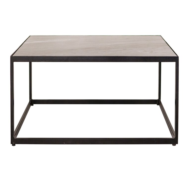 Metal Frame Coffee Table With Stone Top / Eriss Modern Clasic Grey